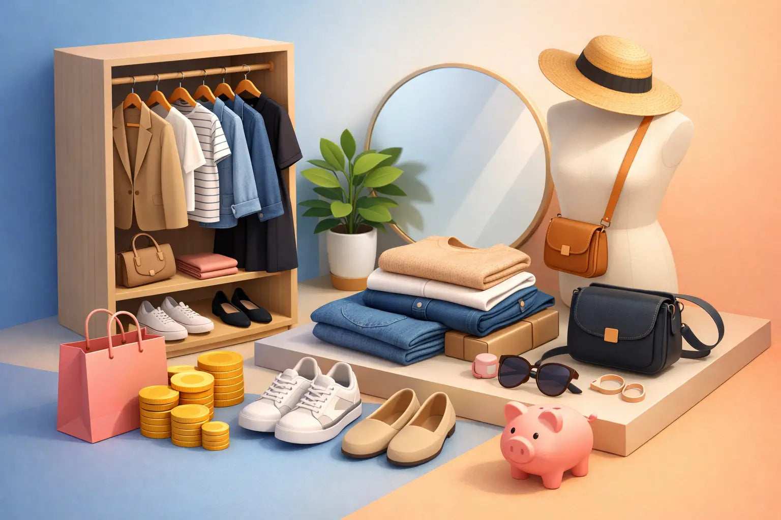 Capsule Wardrobe on Budget Example That Works