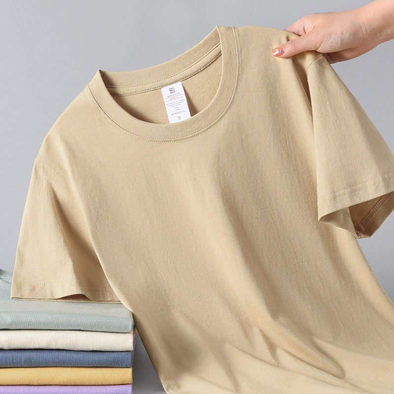 Pure Cotton Round Neck Short Sleeve T-Shirt