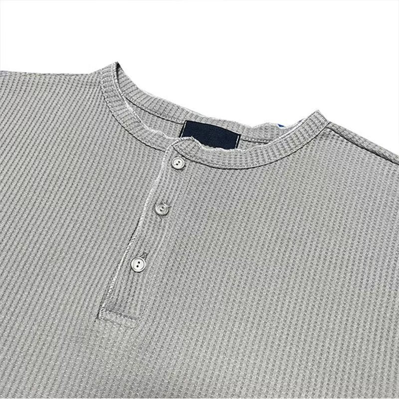 Henley Shirt Long Sleeve T-Shirt