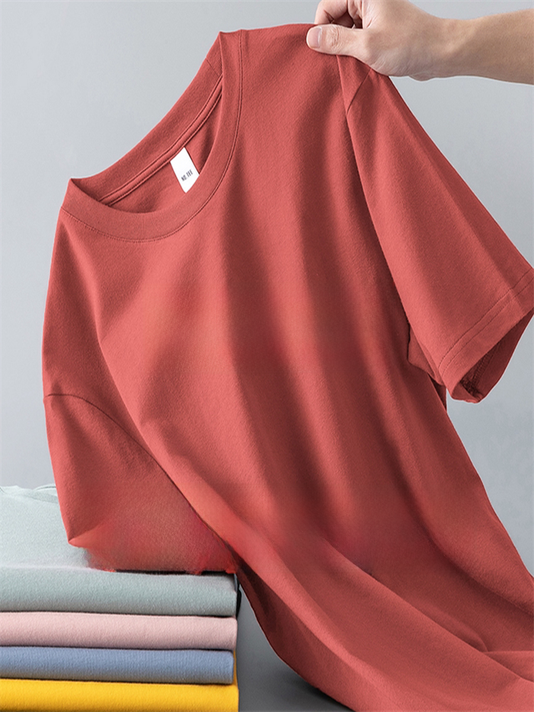 Pure Cotton Round Neck Short Sleeve T-Shirt