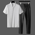The Cuban Collar Short-Sleeved Two-Piece Set