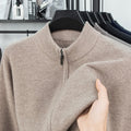Wool Sweater with Zipper Knit Jacket for Men
