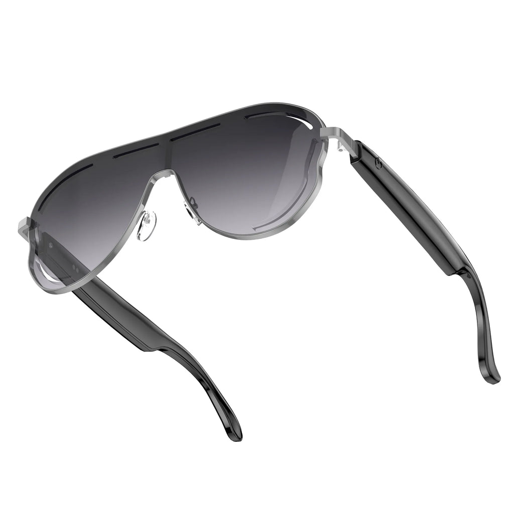 AI Smart Glasses RealTime Translation Bluetooth Sunglasses Hands-Free Call Music Voice Control Gradient Lens for Travel Business