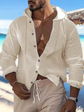 Men's Casual Hooded Linen Streetwear