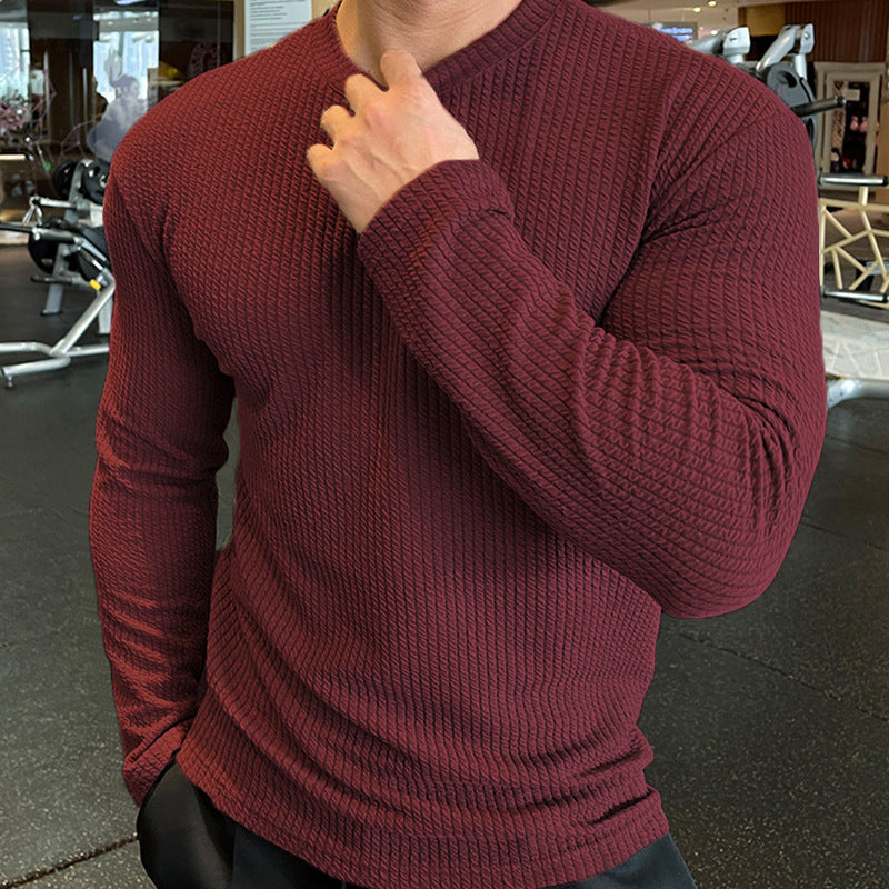 Men's Casual Knit Sweater Long Sleeve Pullover
