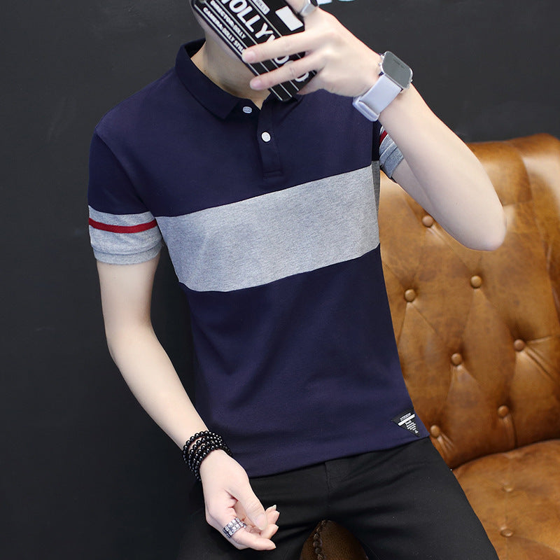 Short Sleeve Polo Shirt with Collar