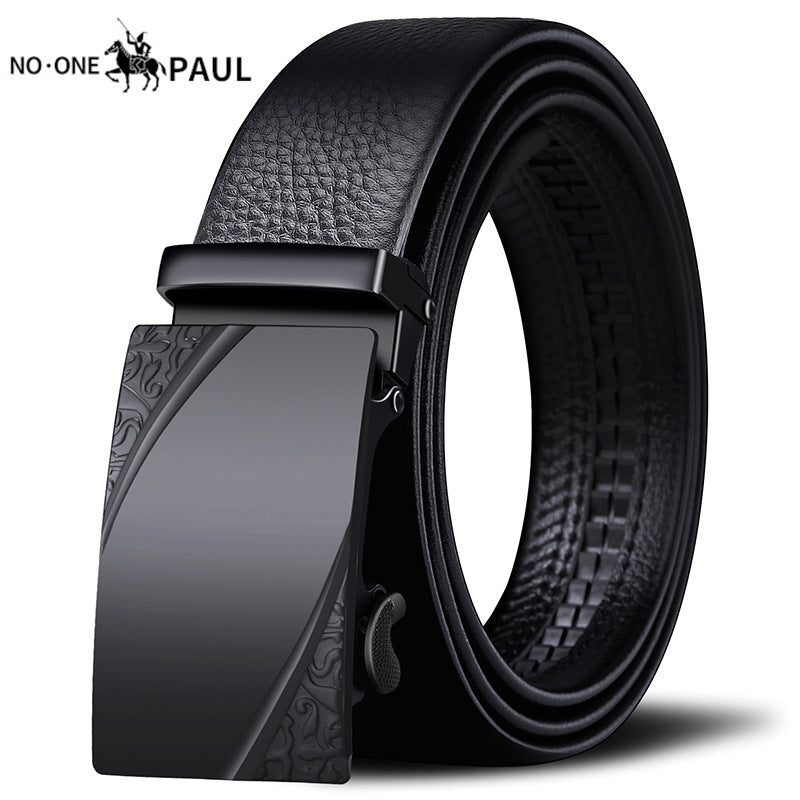 Automatic Buckle Mens PU Leather Belt
