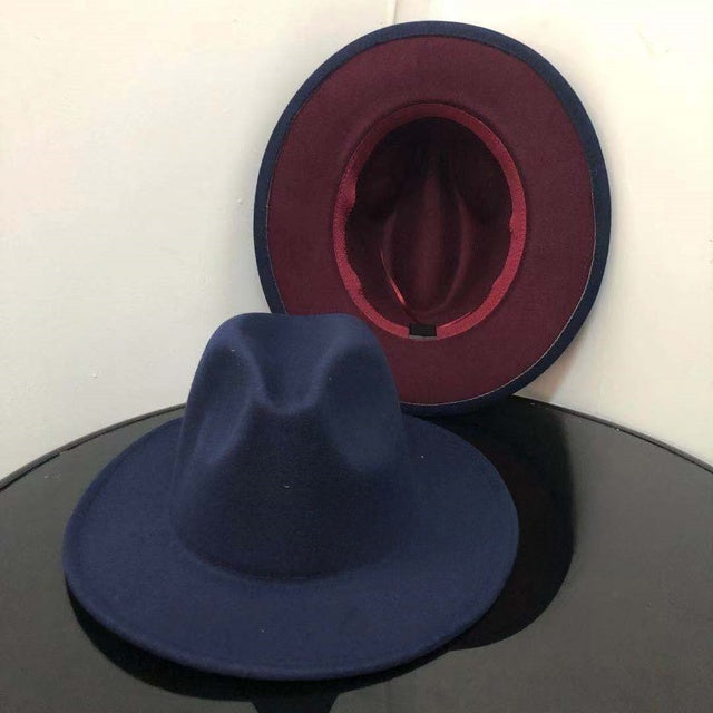 Wide Brim Fedora Hat for Men