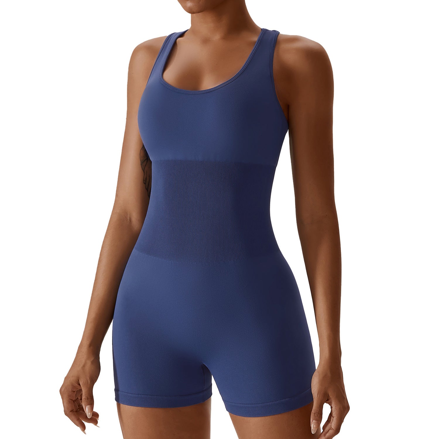 Seamless Women's High-Elastic Yoga Bodysuit