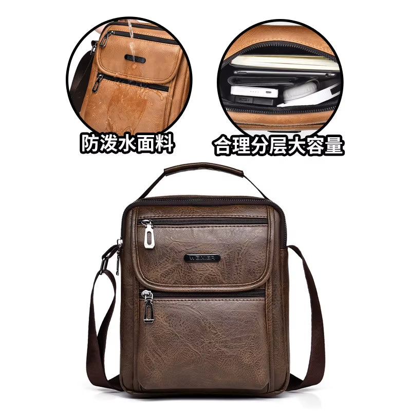   Men   Leather  Crossbody Bags 