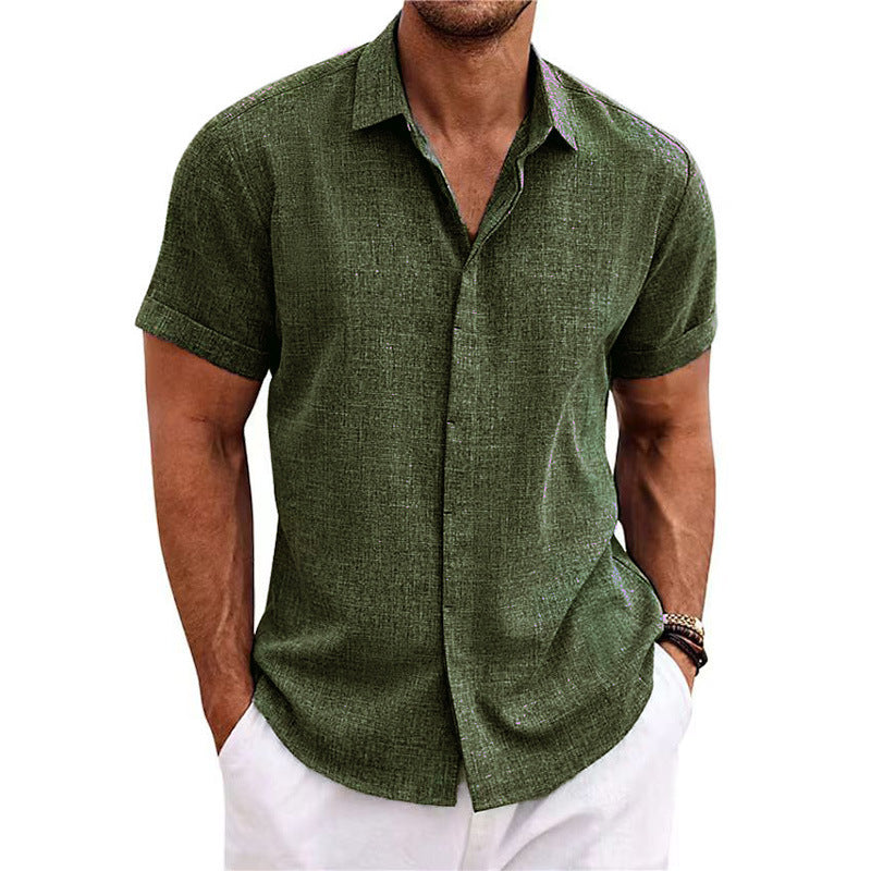 Linen Short-Sleeved Shirt