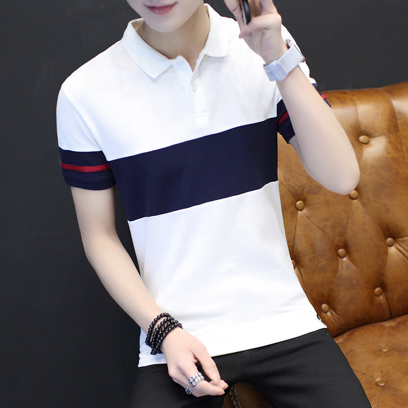 Short Sleeve Polo Shirt with Collar
