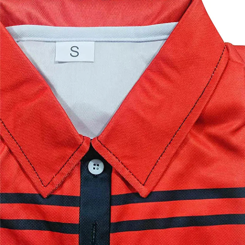Spell Color Lapel Polo Shirt