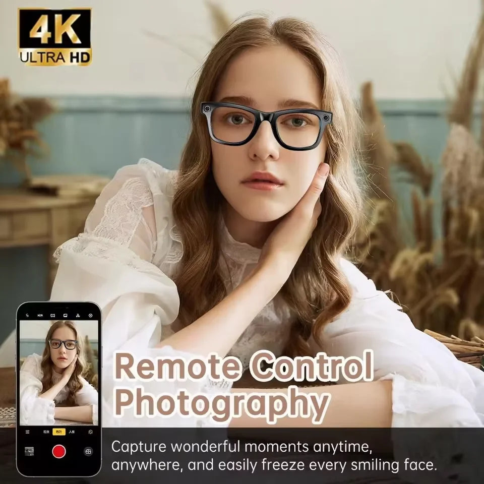 New 8MP Camera Smart Glasses Photography Video AI Intelligent Interactive Translation Call Smart Sunglasses Men Women Eyeglass