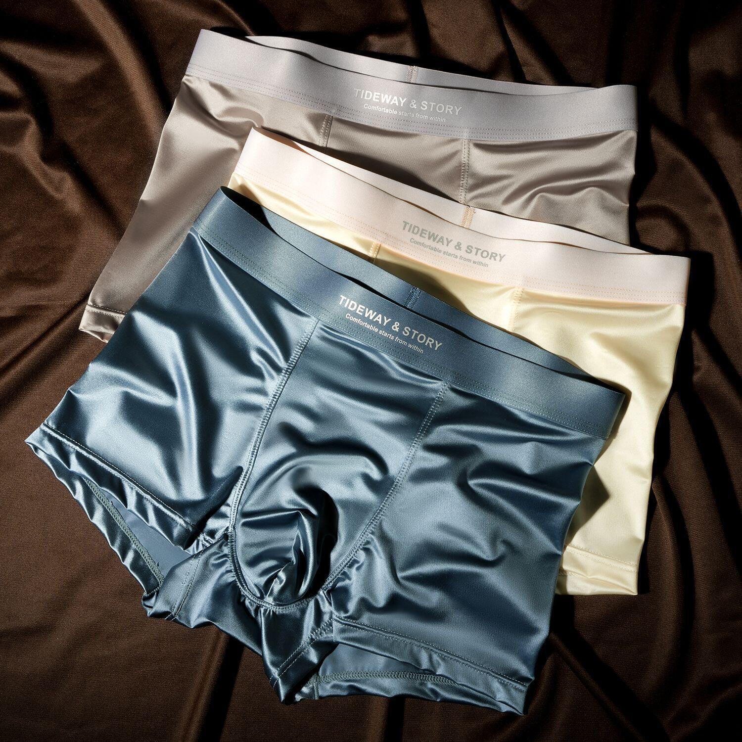 Ice Silk Breathable Boxer Briefs for Men