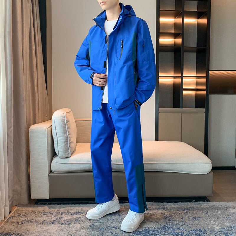 Men's Casual Hooded Sports Jacket for Spring & Autumn