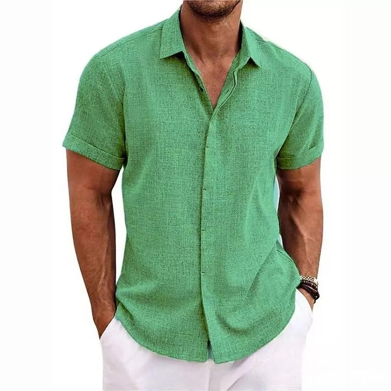Linen Short-Sleeved Shirt