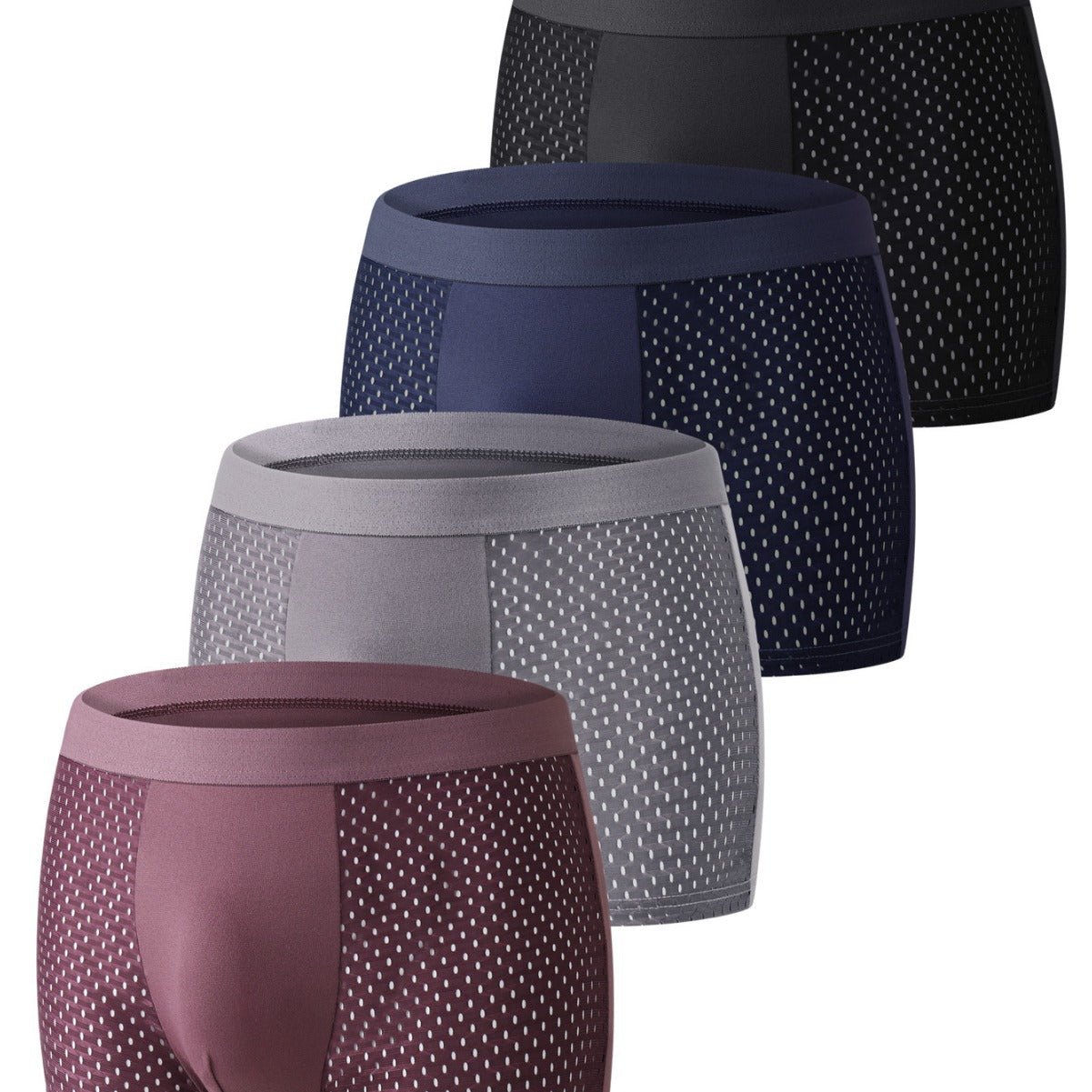 Mens Ice Silk Boxer Breathable Underwear