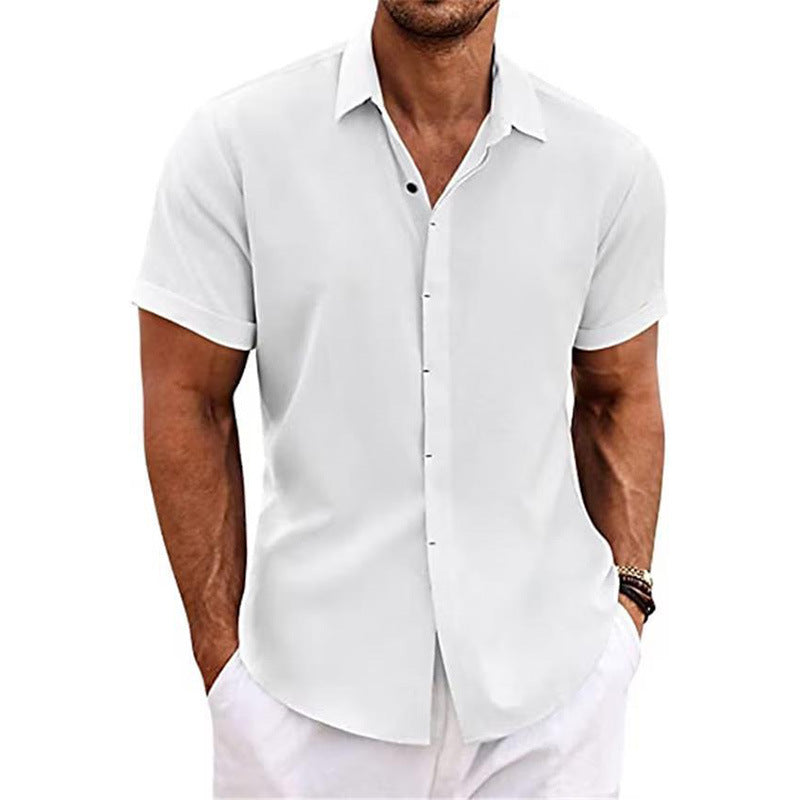 Linen Short-Sleeved Shirt