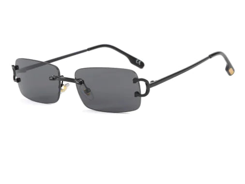 Square Frameless Sunglasses for Women - Trendy Style