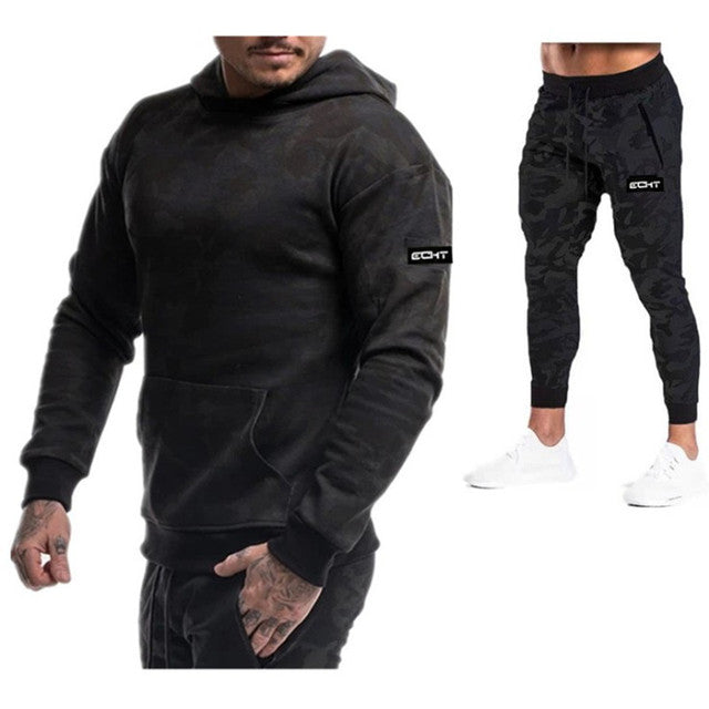 Men's Sportswear Set - Hoodies, Pants, and Training Gear