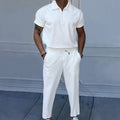 plus size men's solid color suit