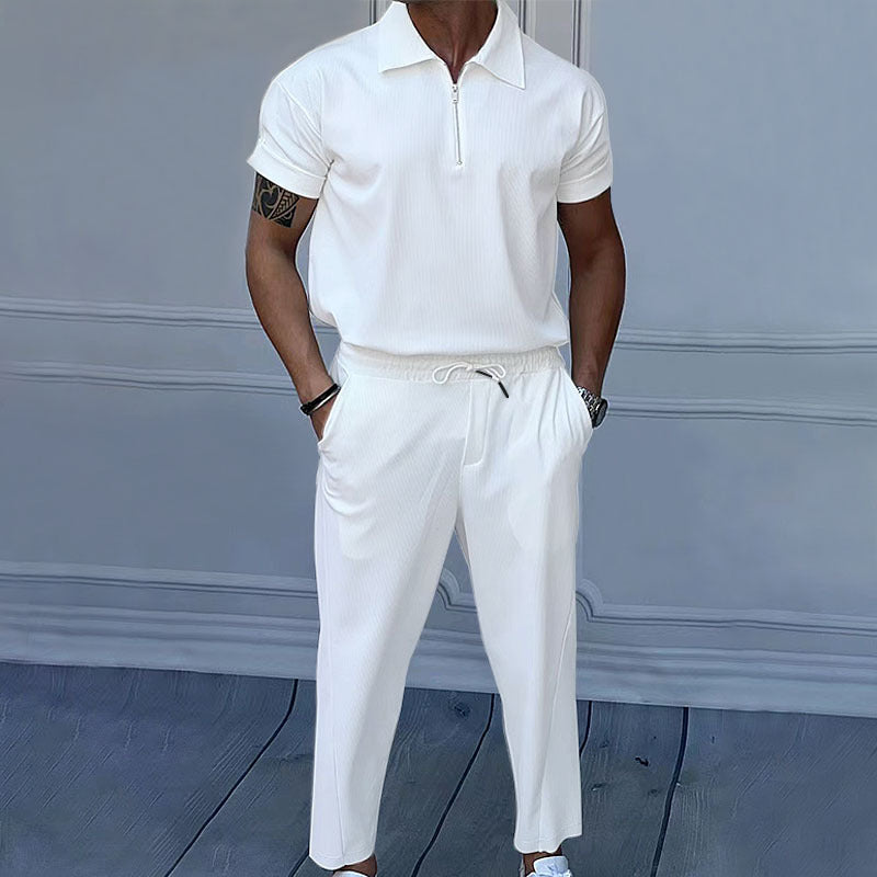 plus size men's solid color suit