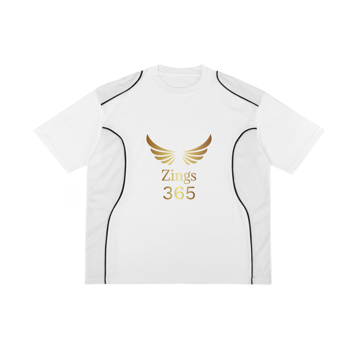 Contrast Piped Panel T-Shirt