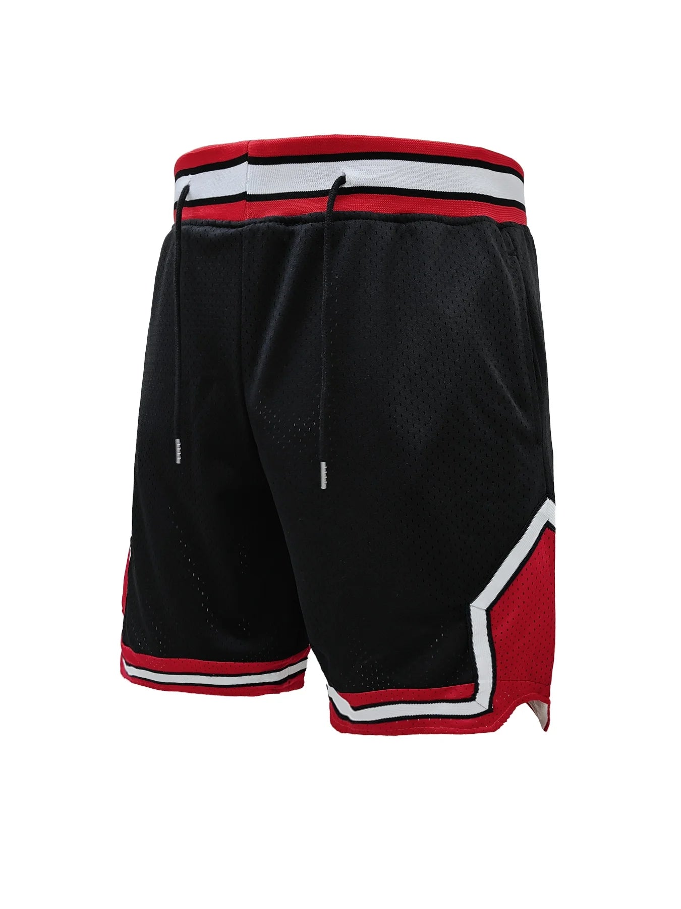Athletic Gym Men's Mesh Shorts-Workout Black Quick Dry Basketball Shorts with Pockets for Running Casual Activewear