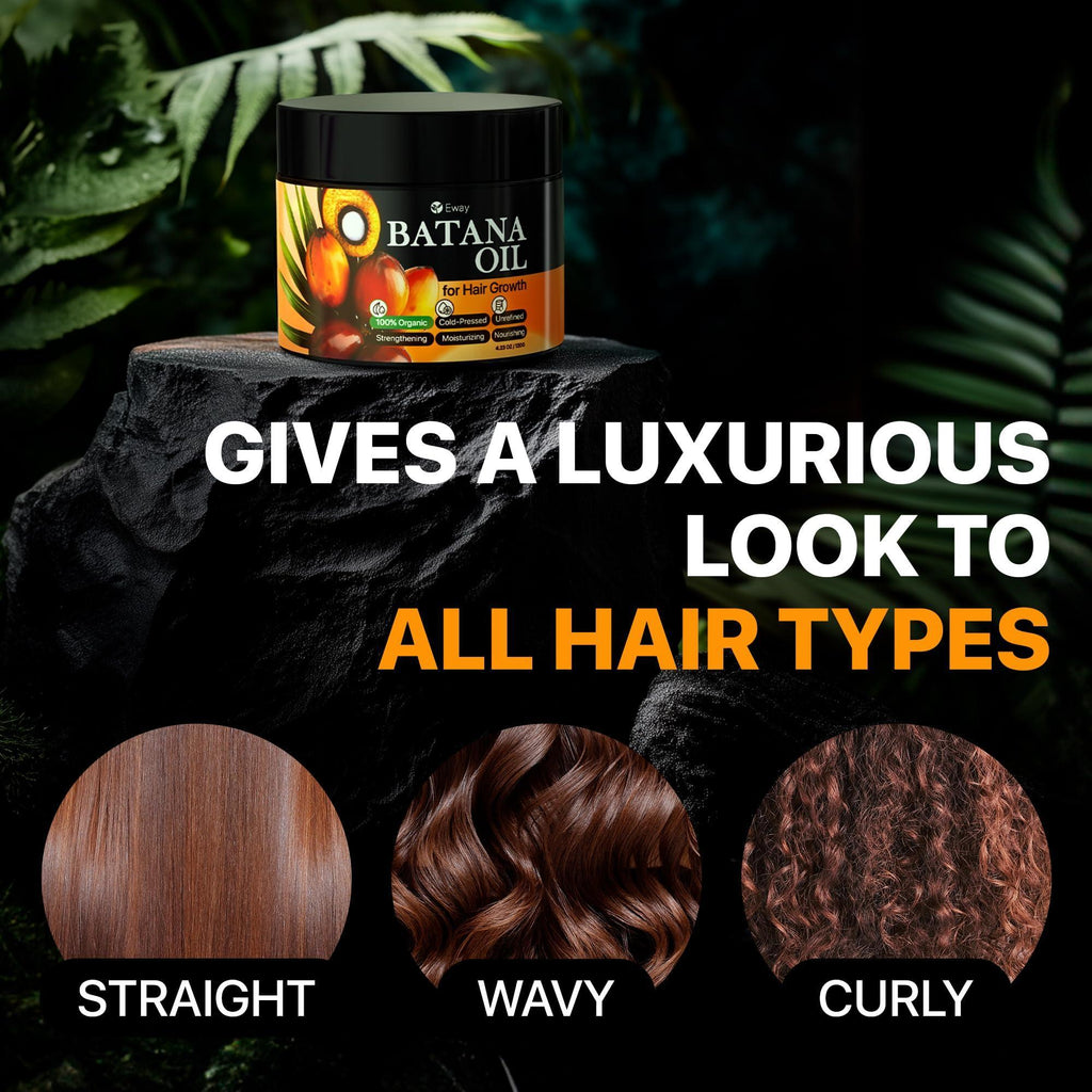 100% Raw Batana Oil for Hair Growth from Honduras Promotes Hair Density Reduces