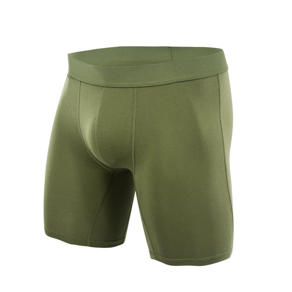 Extended solid color sports underwear