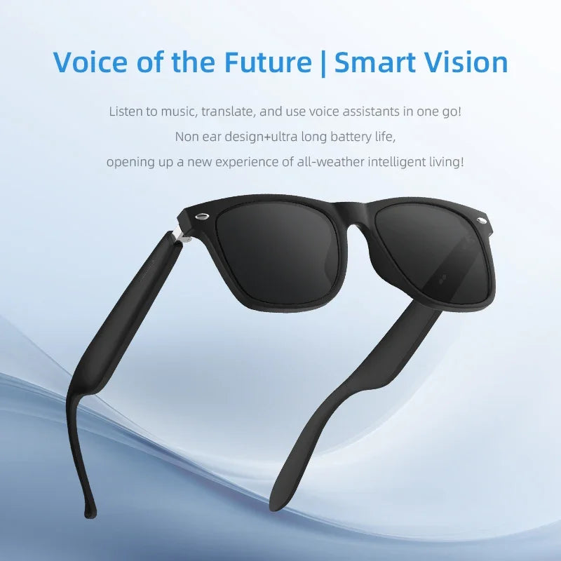 Smart Glasses AI Intelligent Real-time Translation Bluetooth 6.0 Sunglasses Outdoor Sport Earphone Calling Music Eyeglasses