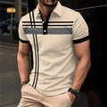 Spell Color Lapel Polo Shirt
