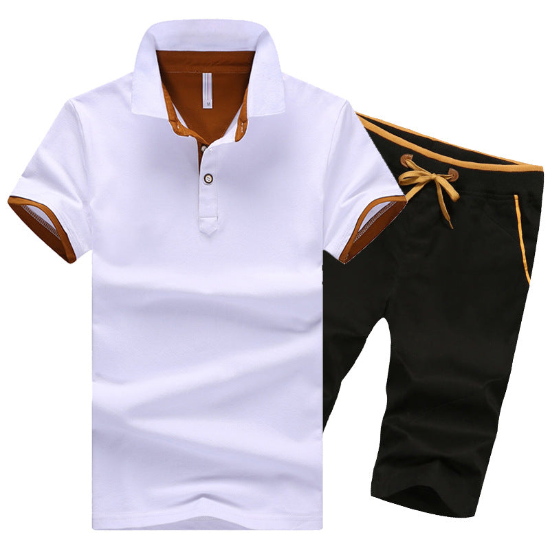 Men's Cotton Polo Shirt and Shorts