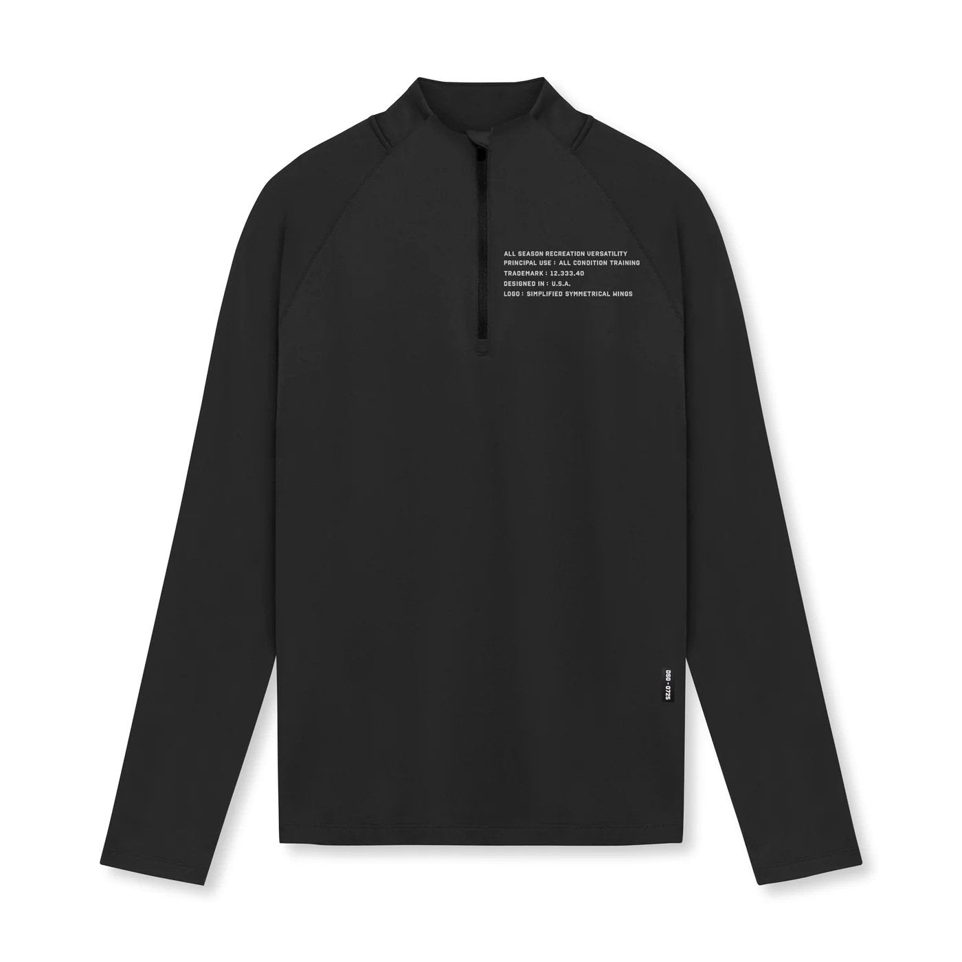 Men's Slim-fit Turtleneck Half Zipper Long Sleeve Tee