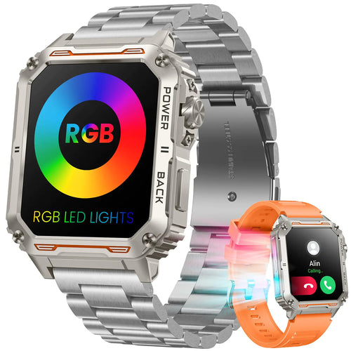 1.91" Touchscreen Smart Watch with RGB LED Lights