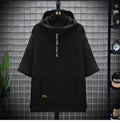 Summer Sports Hooded Ice Silk T-shirt