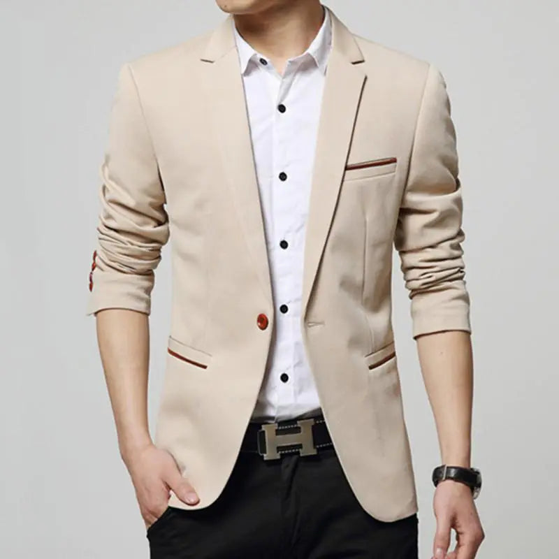 Plus Size Men's Casual Blazer, Spring Wholesale Jacket
