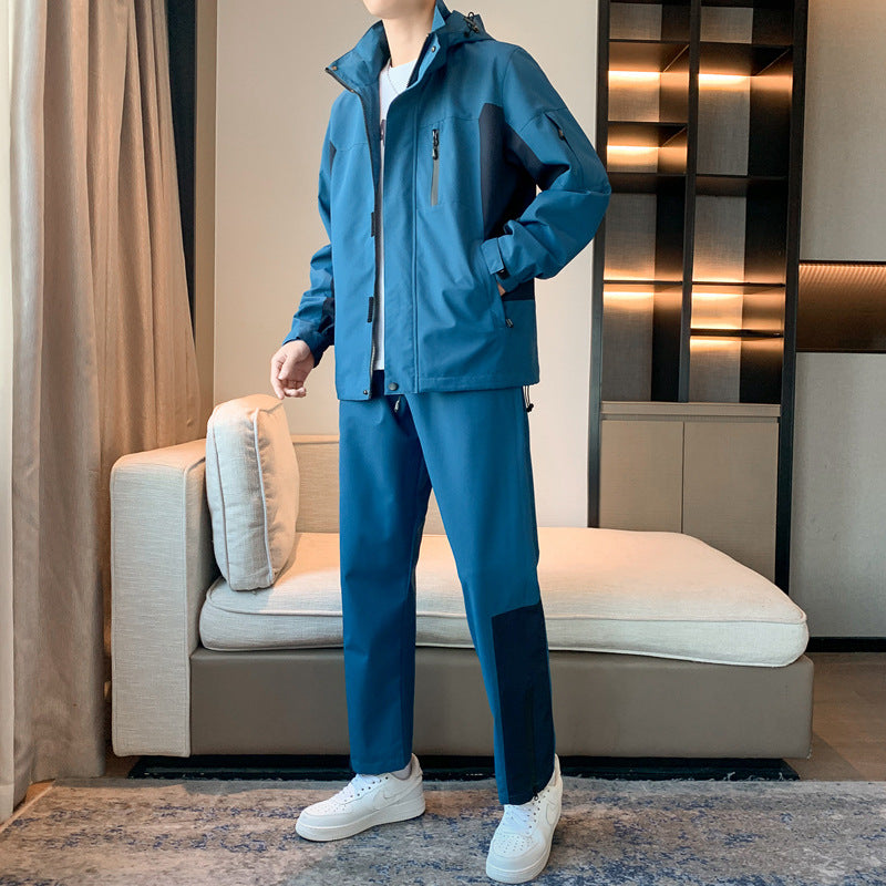 Men's Casual Hooded Sports Jacket for Spring & Autumn
