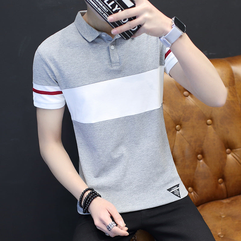 Short Sleeve Polo Shirt with Collar