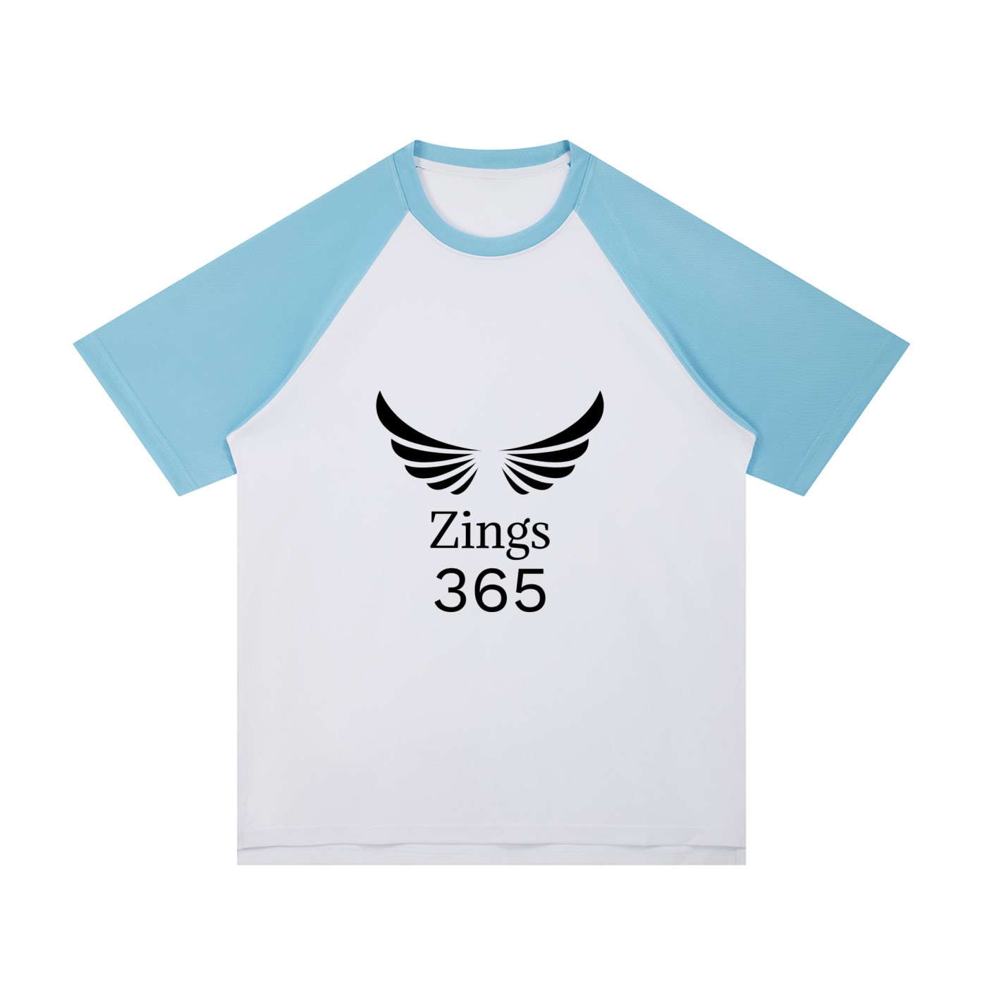 Contrast Raglan Sleeve Mesh T-Shirt