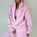 Women's Fleece Two-Piece Sweatshirt and Trousers Set