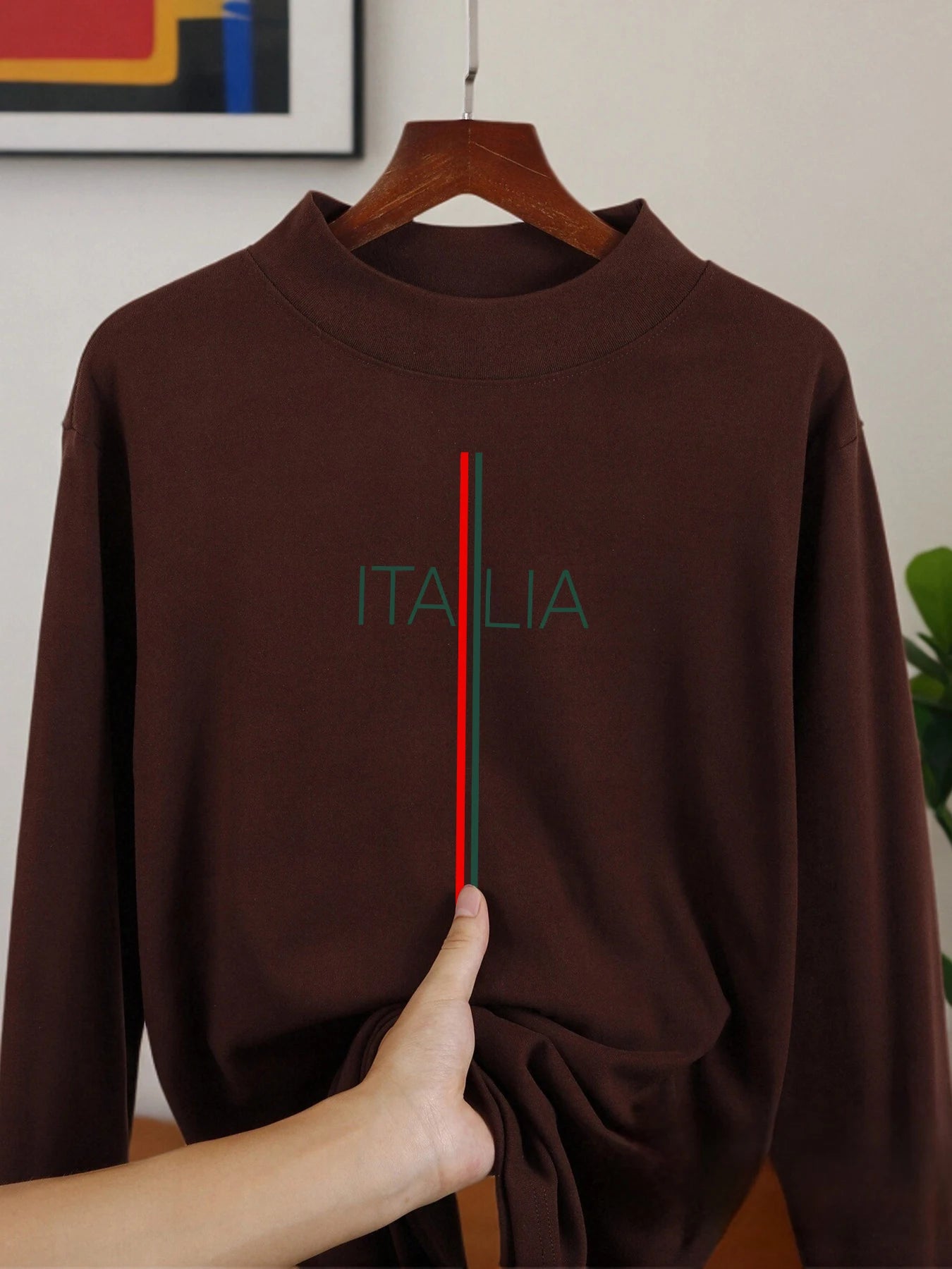 Italia Simple Line Long Sleeved Shirt