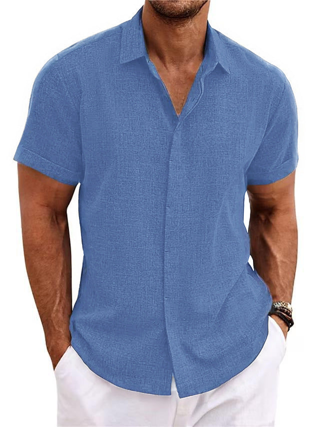 Linen Short-Sleeved Shirt