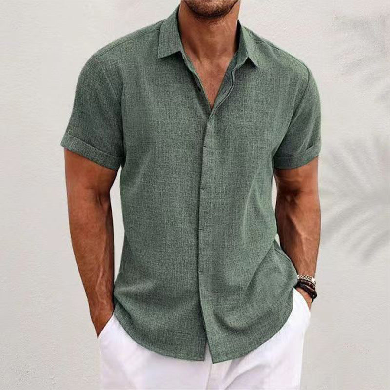 Linen Short-Sleeved Shirt