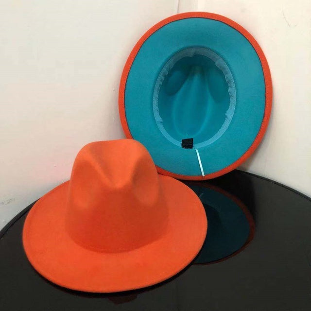 Wide Brim Fedora Hat for Men
