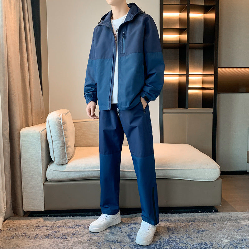 Men's Casual Hooded Sports Jacket for Spring & Autumn