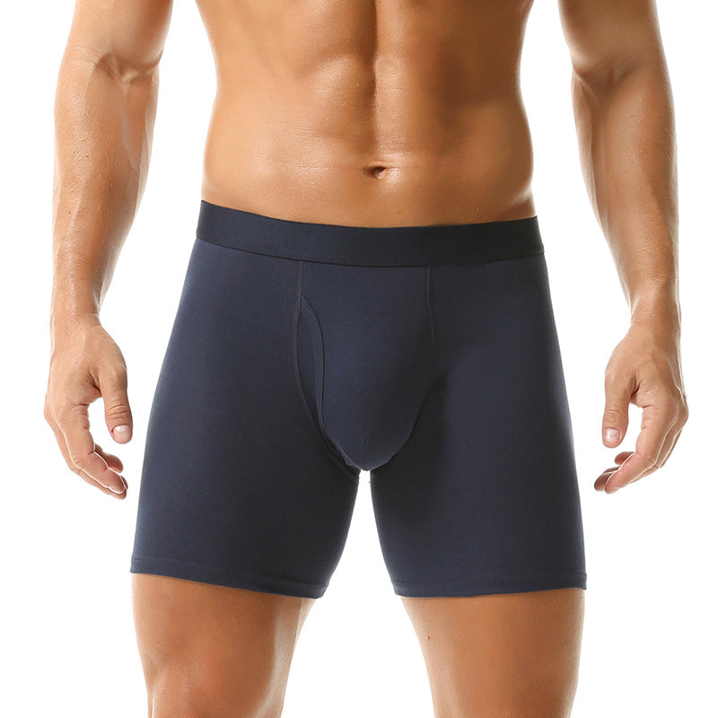 Extended solid color sports underwear
