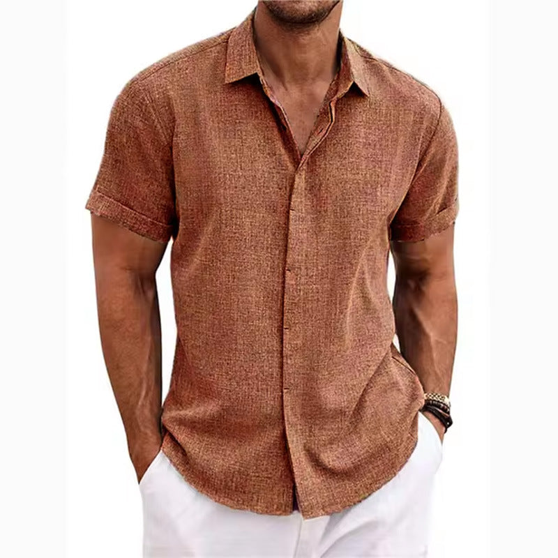 Linen Short-Sleeved Shirt