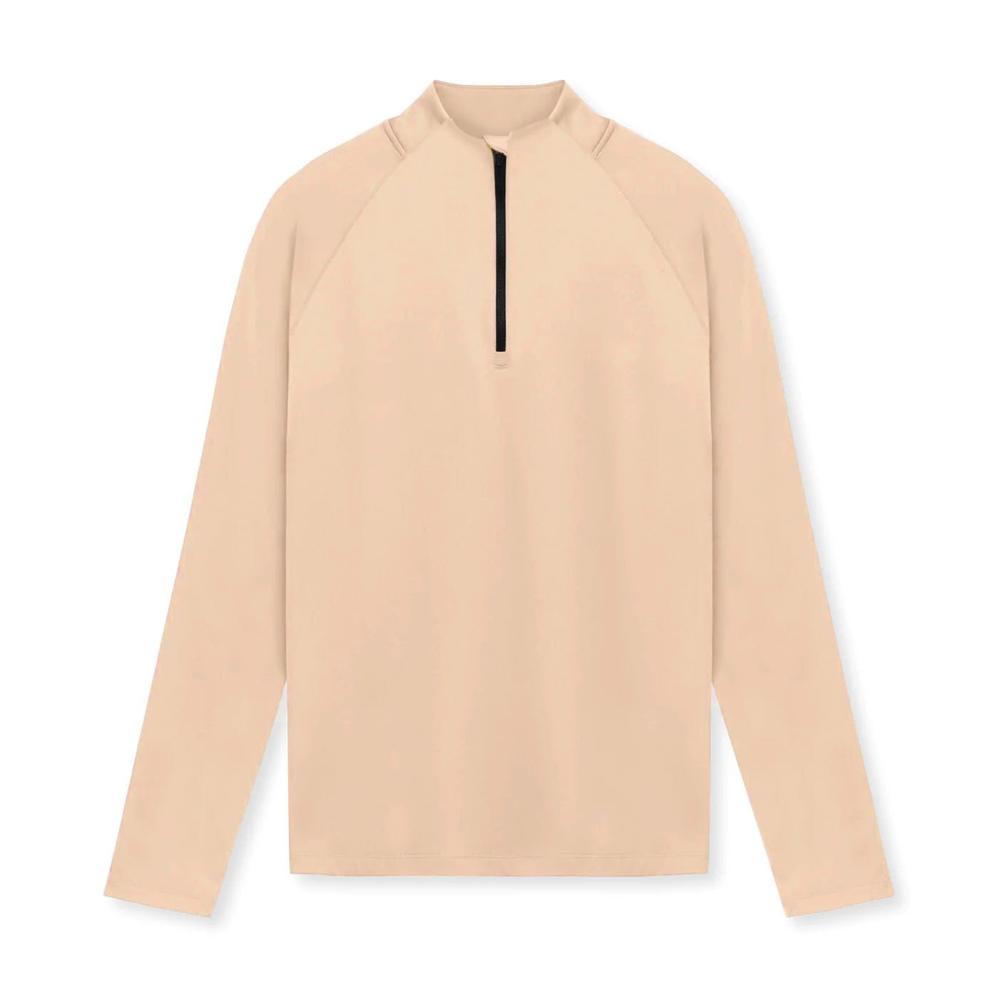 Mens Solid Color Half Zip Turtleneck Sport Shirt